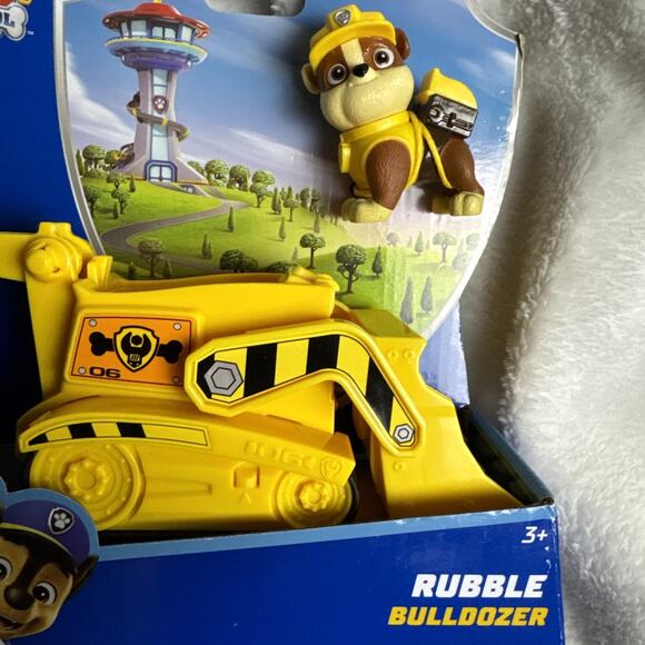 Paw Patrol Rubble With Bulldozer Figure Nickelodeon BRAND NEW NIB - Picture 2 of 7